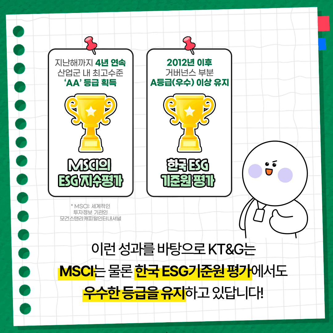 KT&G, ESG 경영 우수 성과 담은 '2024 KT&G 리포트' 발간